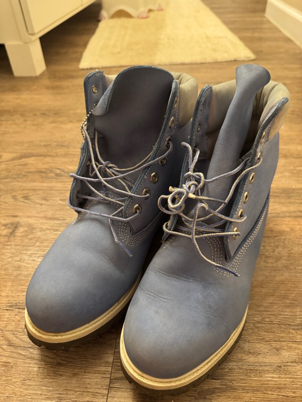 Timberland Blue and Tan Classic Lace-Up Boots - Picture 2 of 7